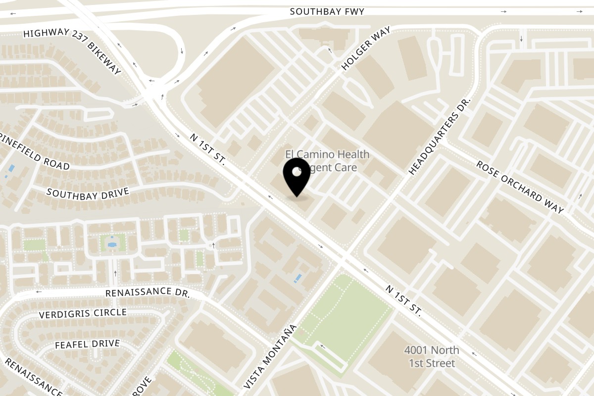 Map showing the location of Fish's Wild North San Jose on 4180 N First St #30 in San Jose